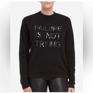 Bow & Drape + Spanx Collab Motivational‎ Sweatshirt Athleisure Wear Size Small